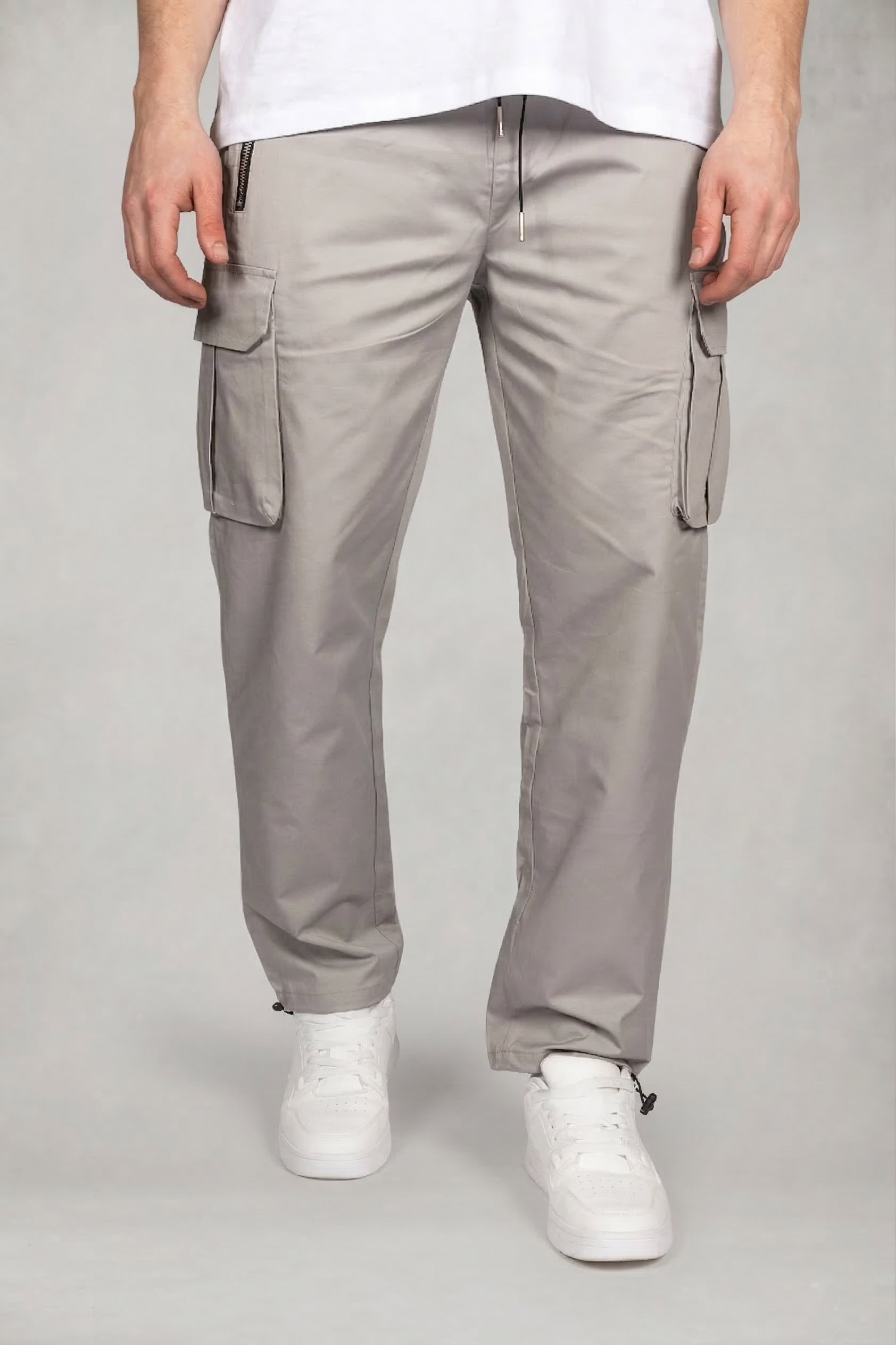 Straight Fit Casual Drawstring Cargos