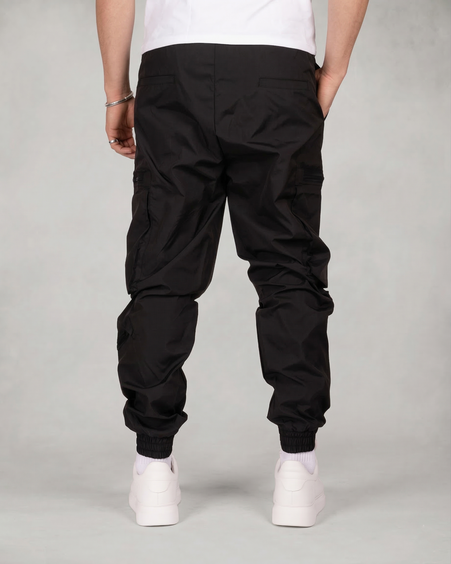Slim Fit Zip Pocket Cargo Joggers