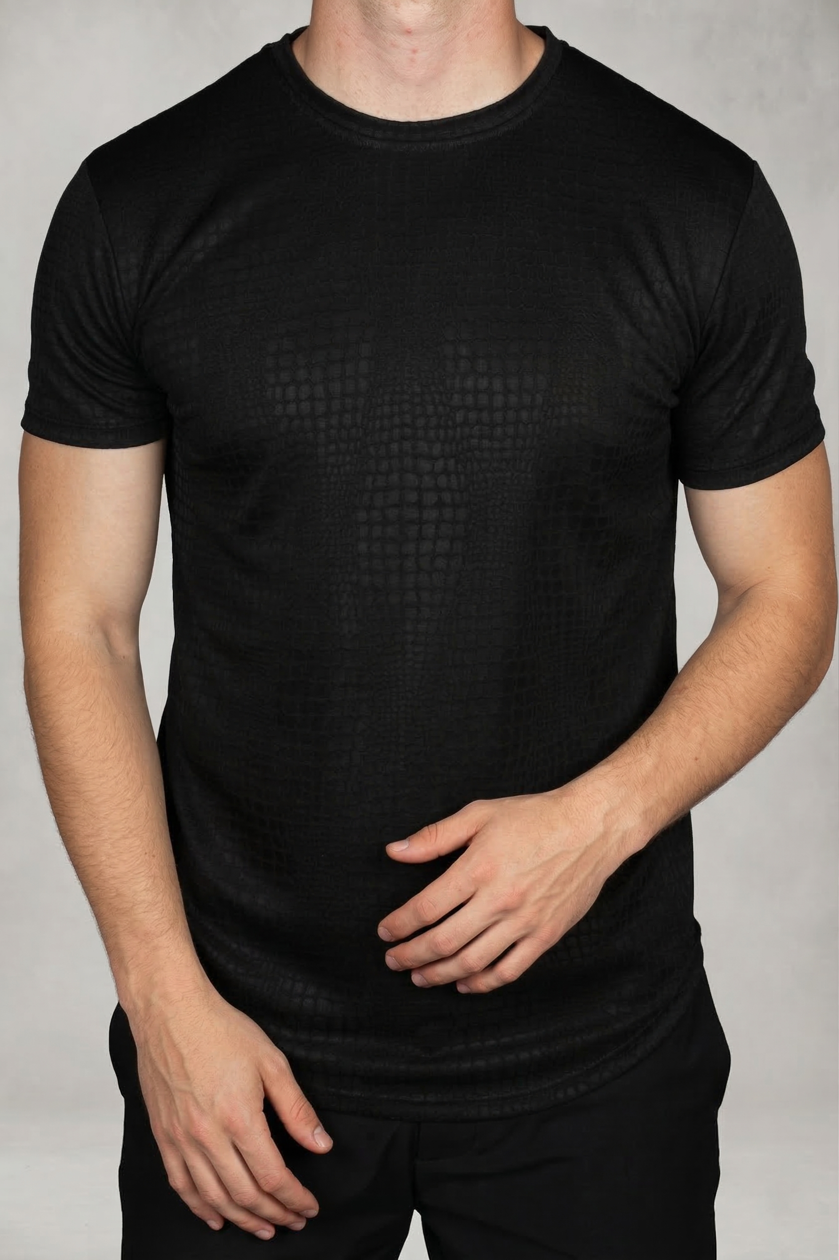 Net Pattern T-Shirt