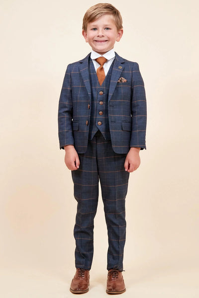 Jenson - Boys Marine Navy Check Suit