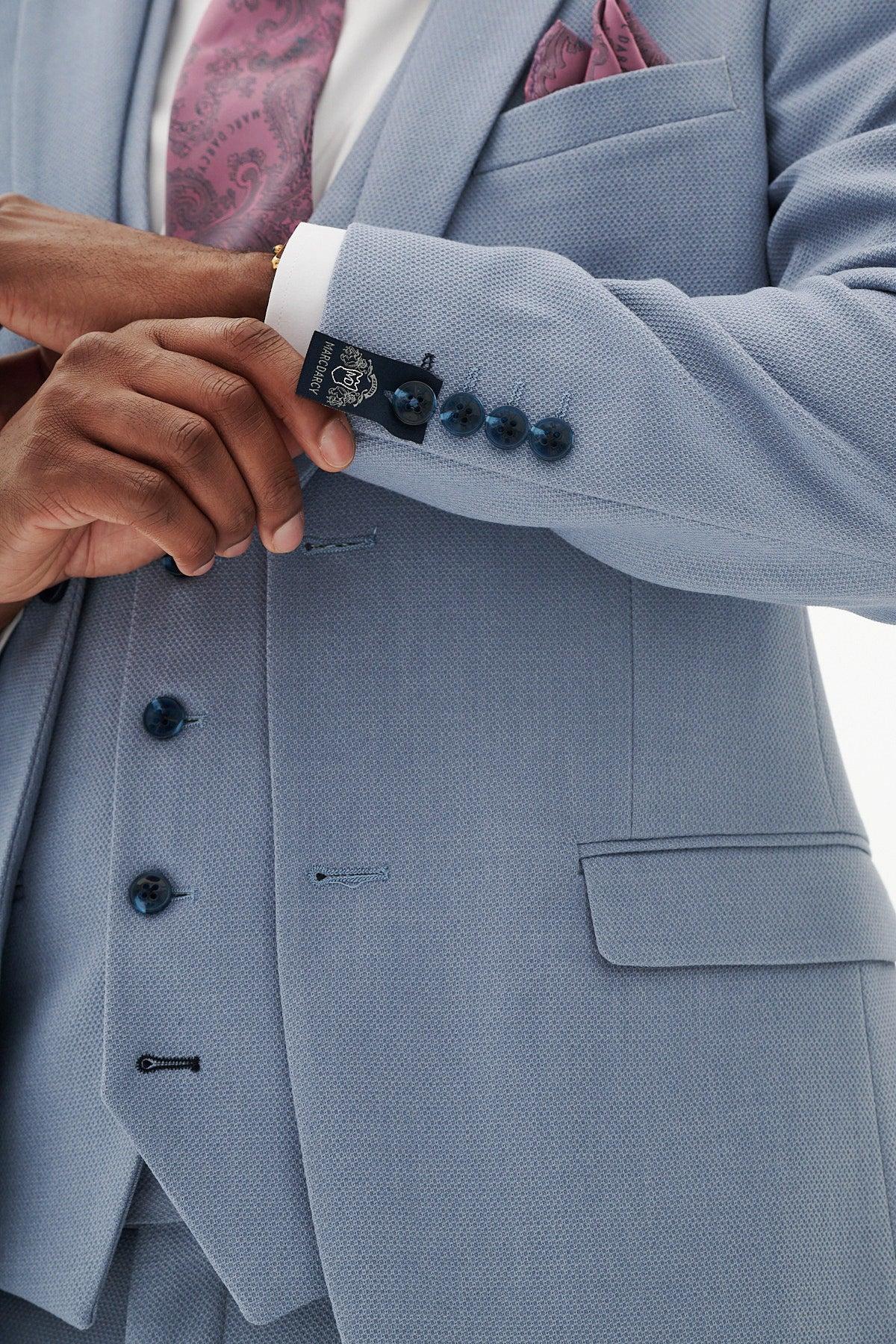 HM5 - Sky Blue Three Piece Suit