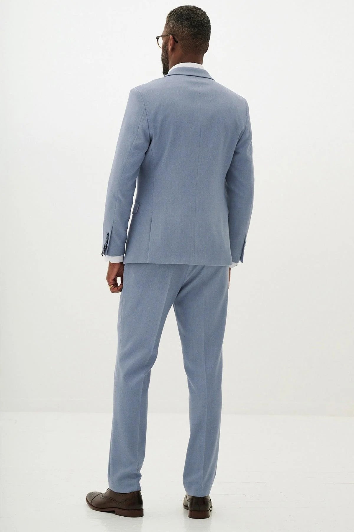 HM5 - Sky Blue Three Piece Suit