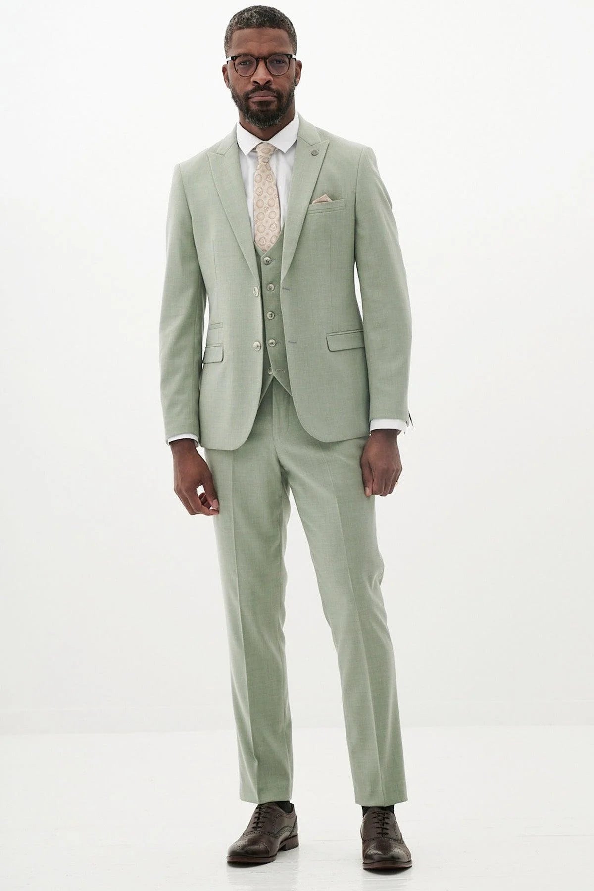 Finley - Moss Green Three Piece Suit