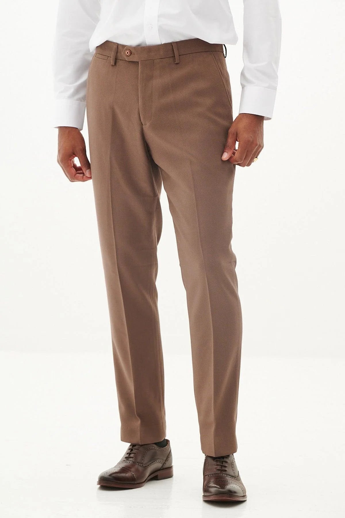 HM5 - Tan Tailored Trousers