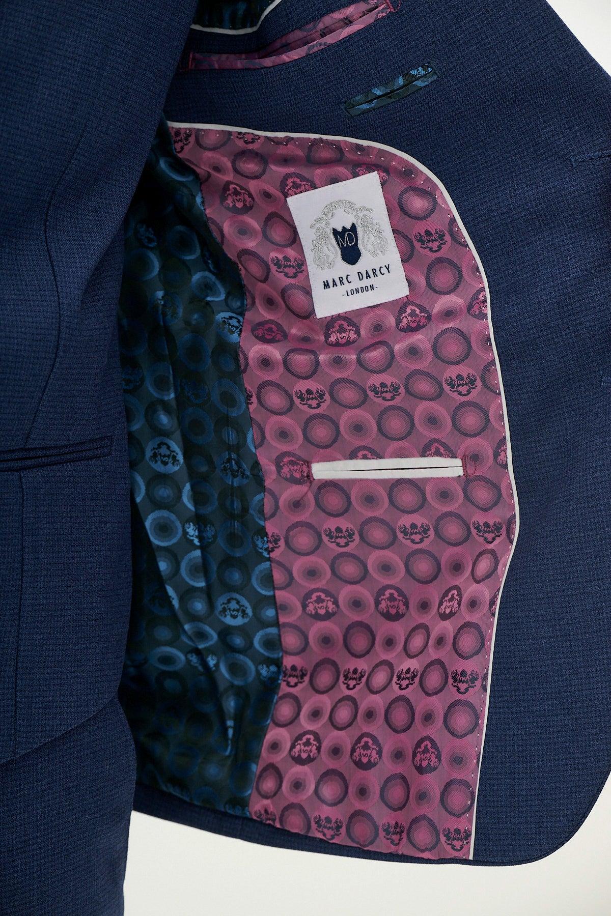 Ashley - Navy Blue Three Piece Suit