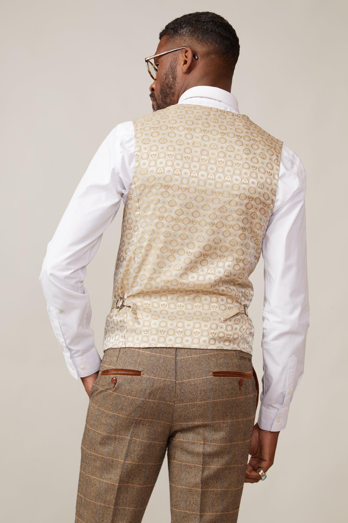 Kelvin Cream Single Breasted Waistcoat
