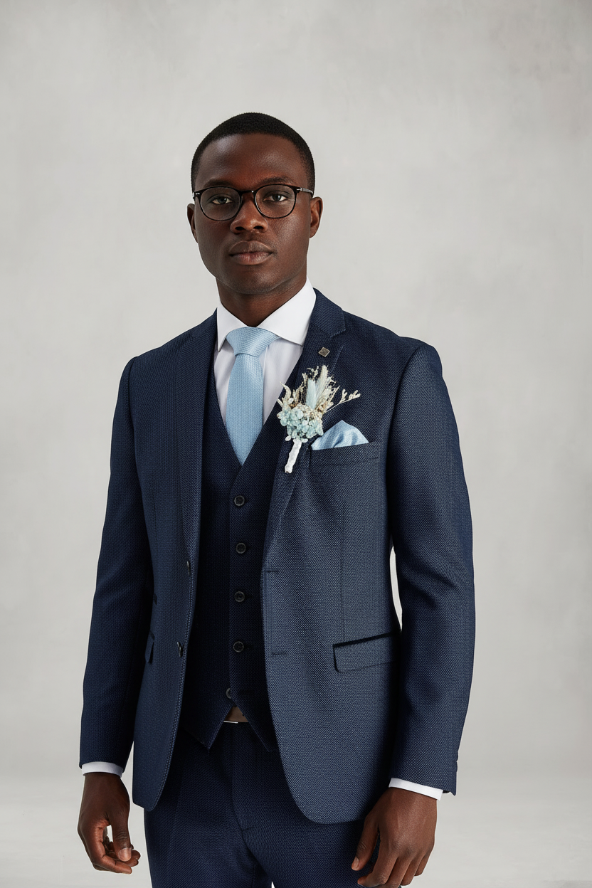 Arthur -  Navy Three Piece Suit