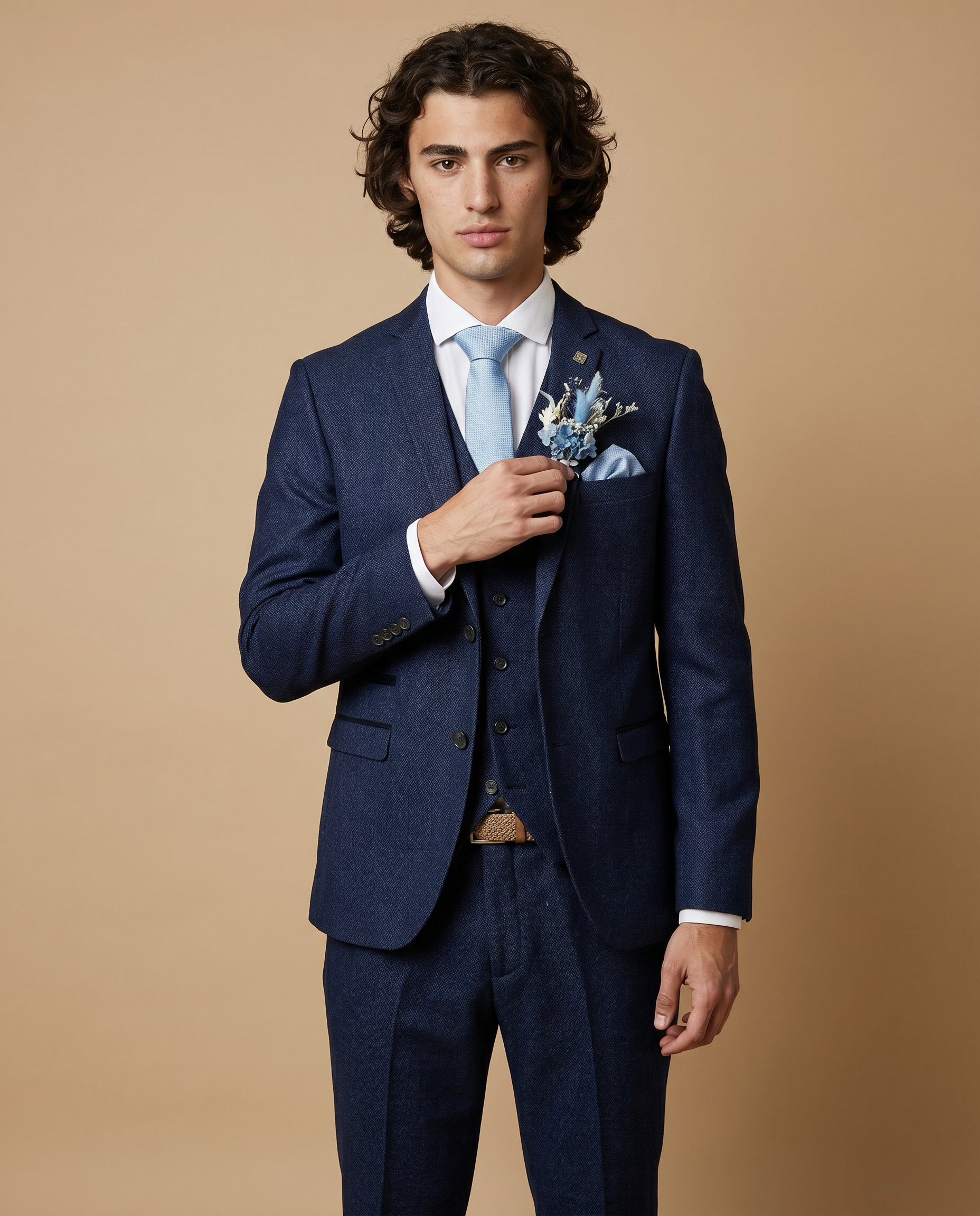 Arthur -  Navy Three Piece Prom Suit