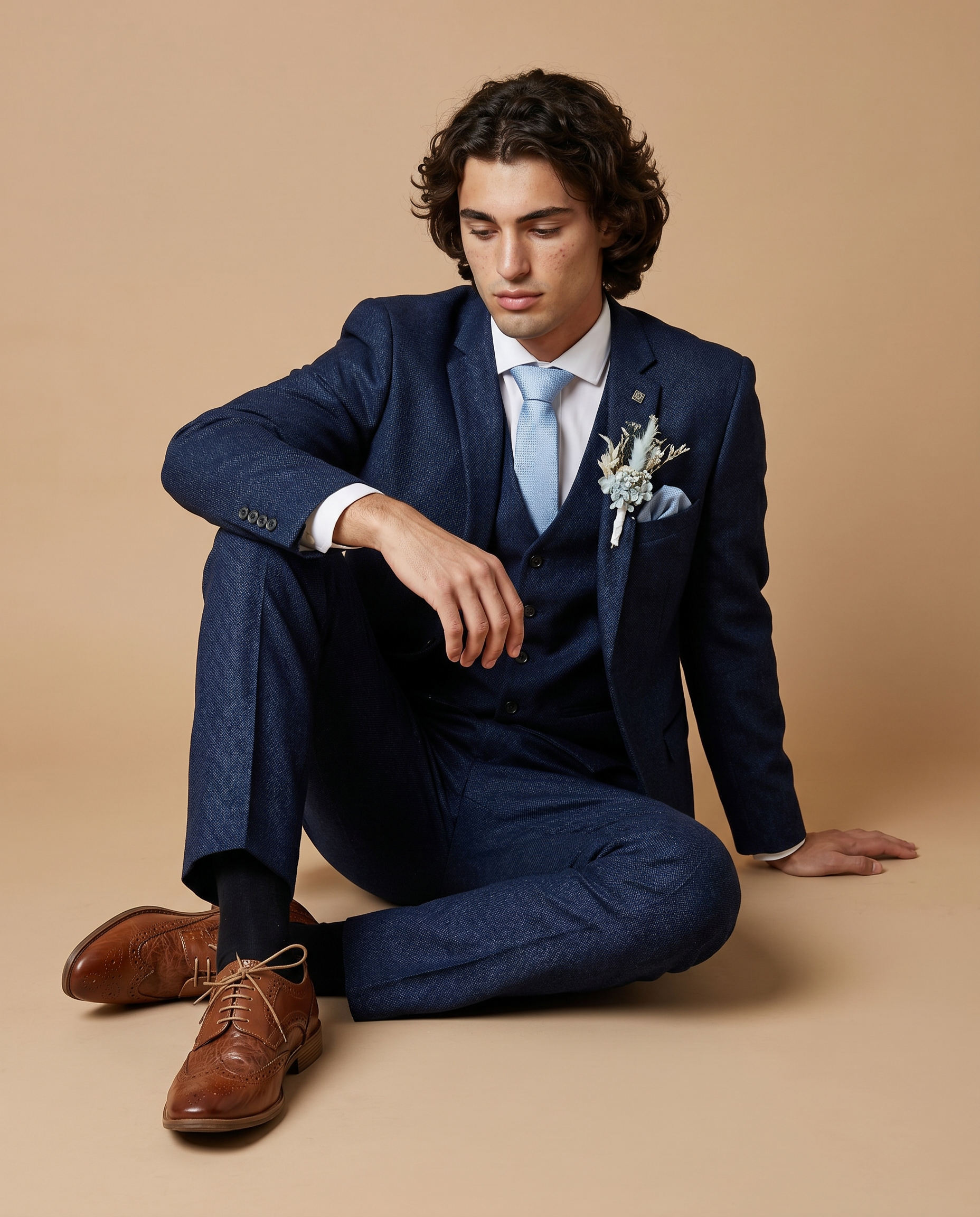 Arthur -  Navy Three Piece Prom Suit