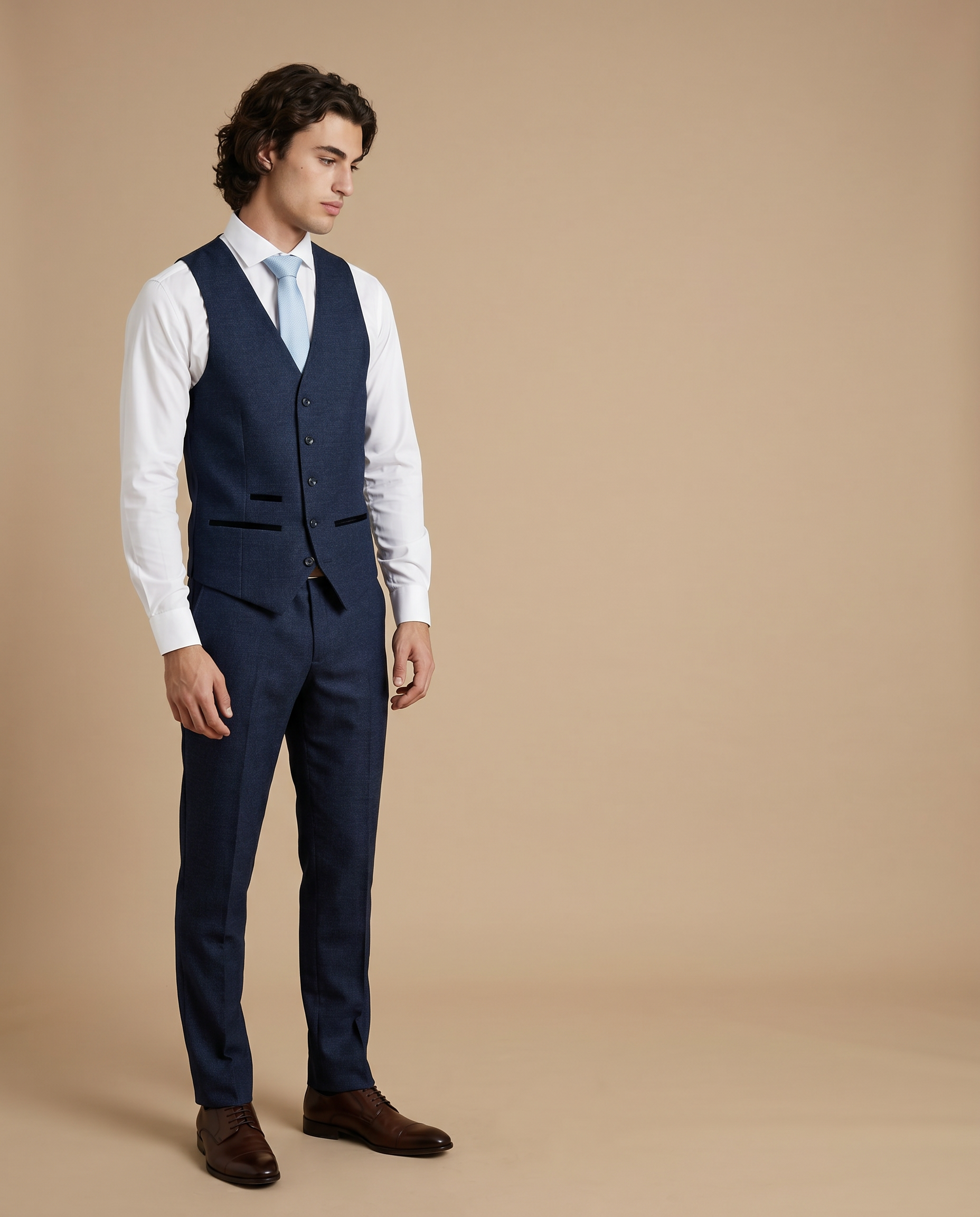 Arthur -  Navy Three Piece Prom Suit