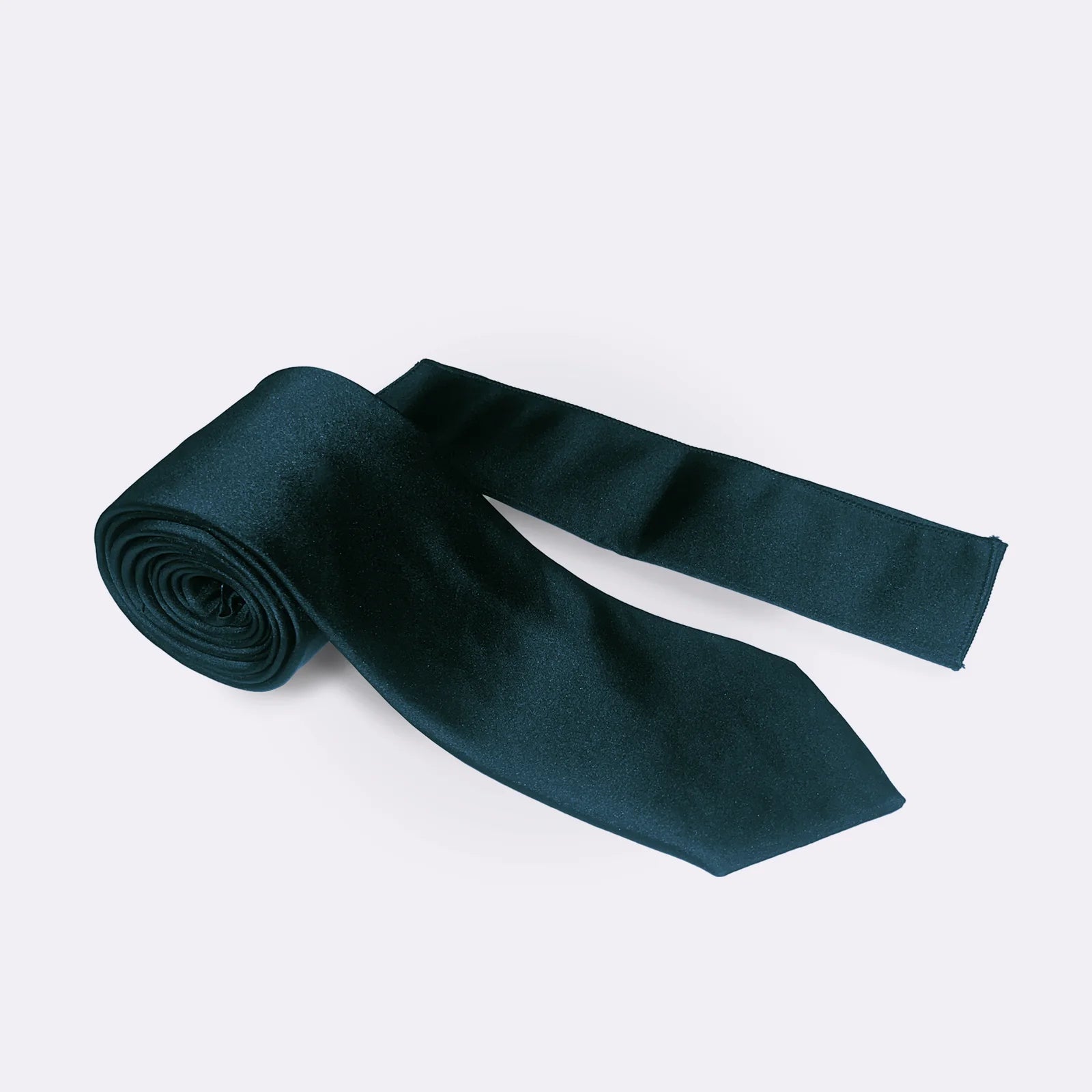 Plain - Tie & Pocket Square Set in Teal Blue
