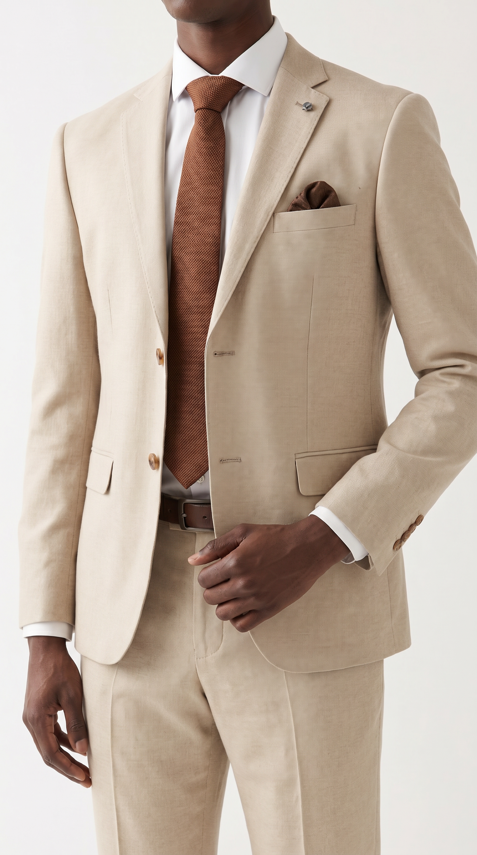 Belmont Beige Two-Piece Suit