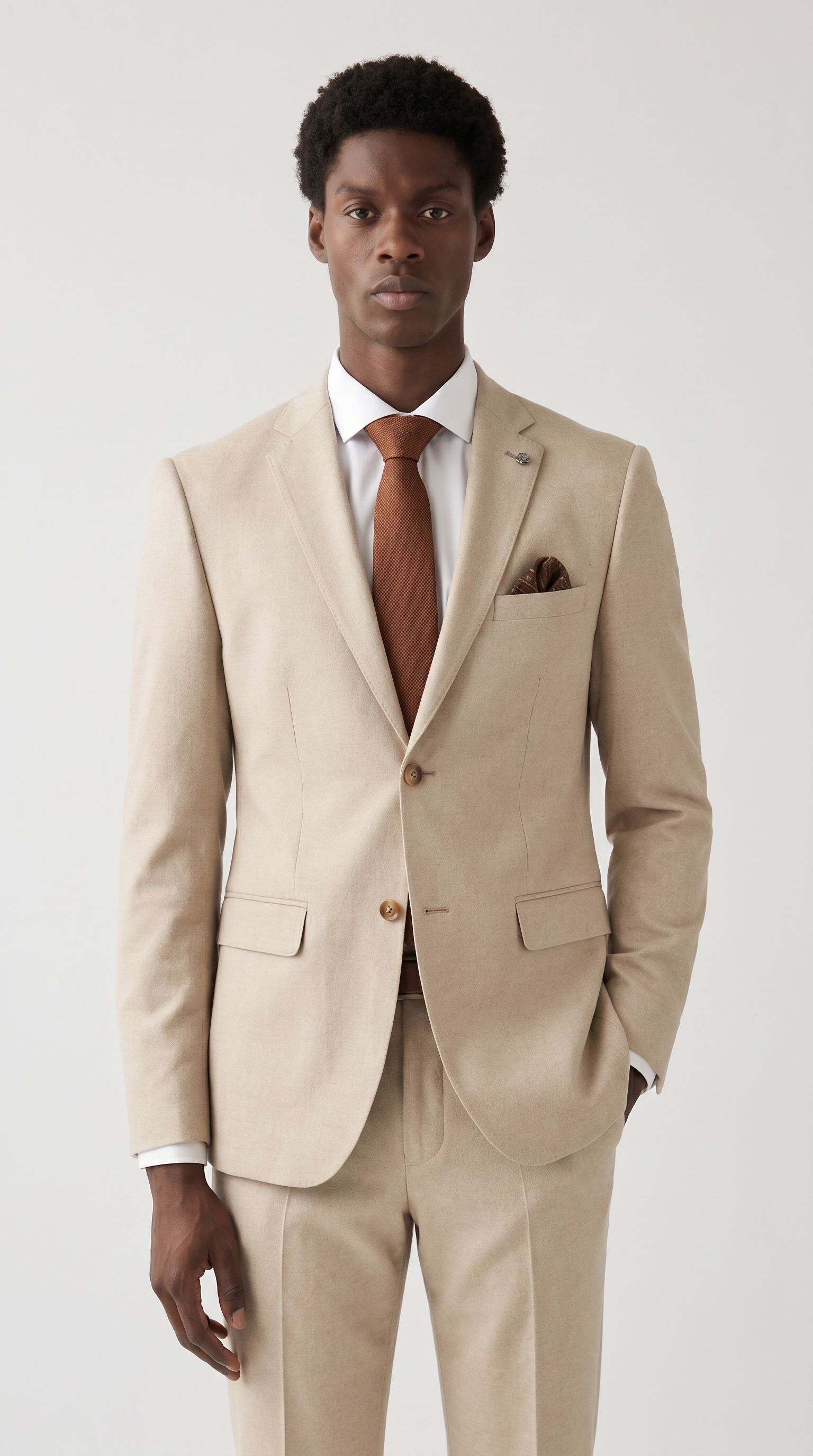 Belmont Beige Two-Piece Suit