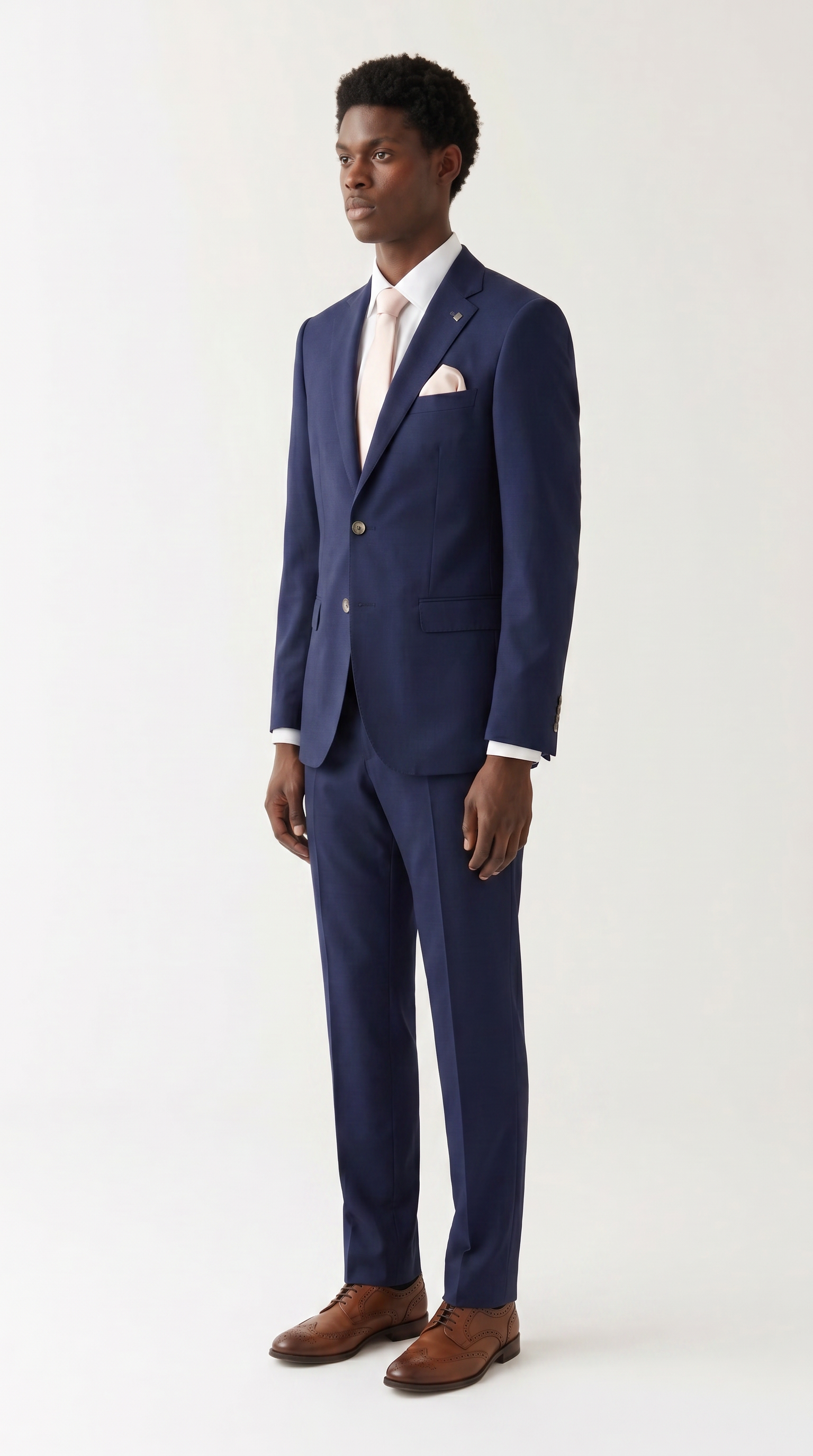 Belmont Navy Tweed Two-Piece Suit