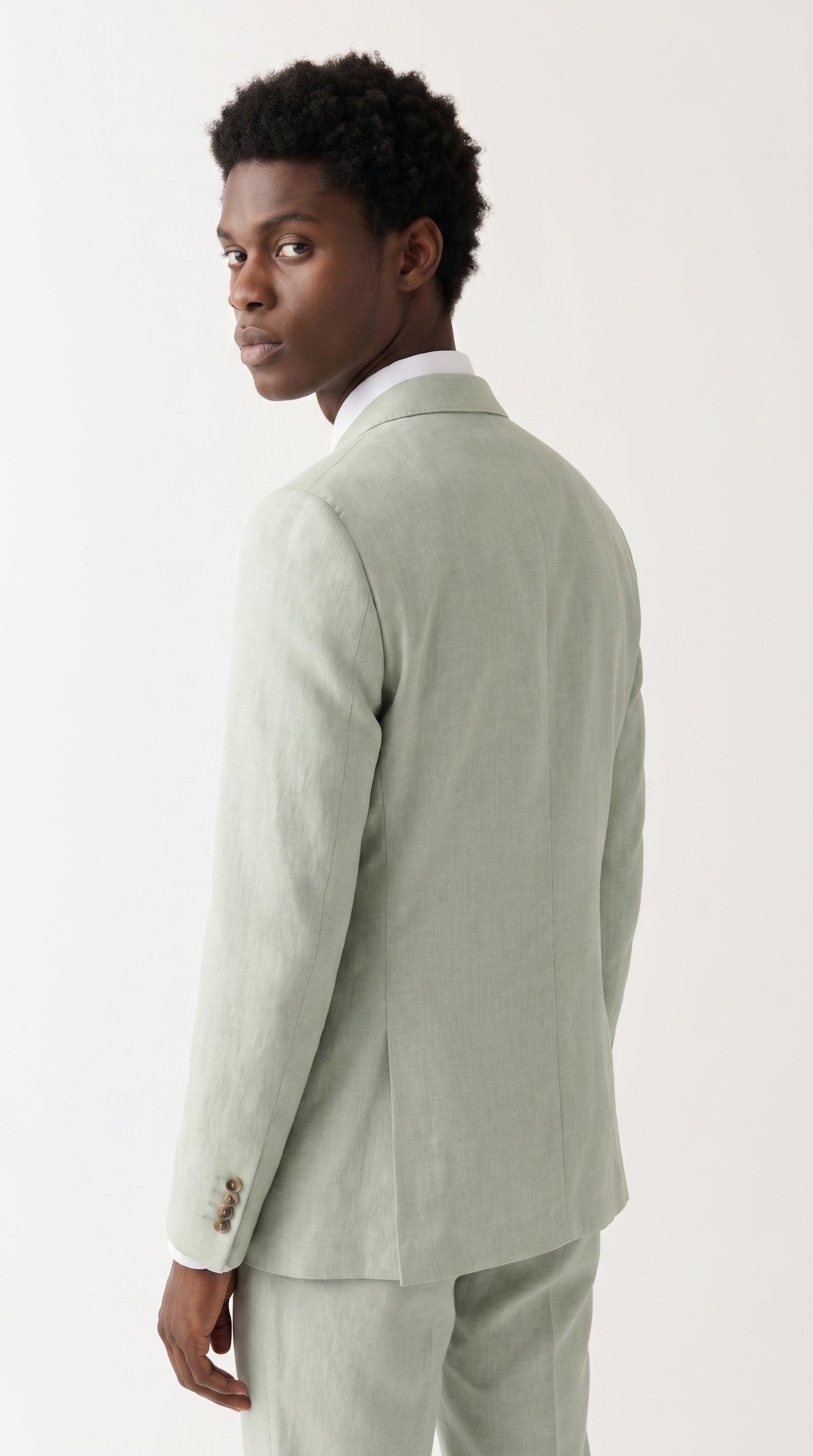 Belmont - Sage Mens Two Piece Suit