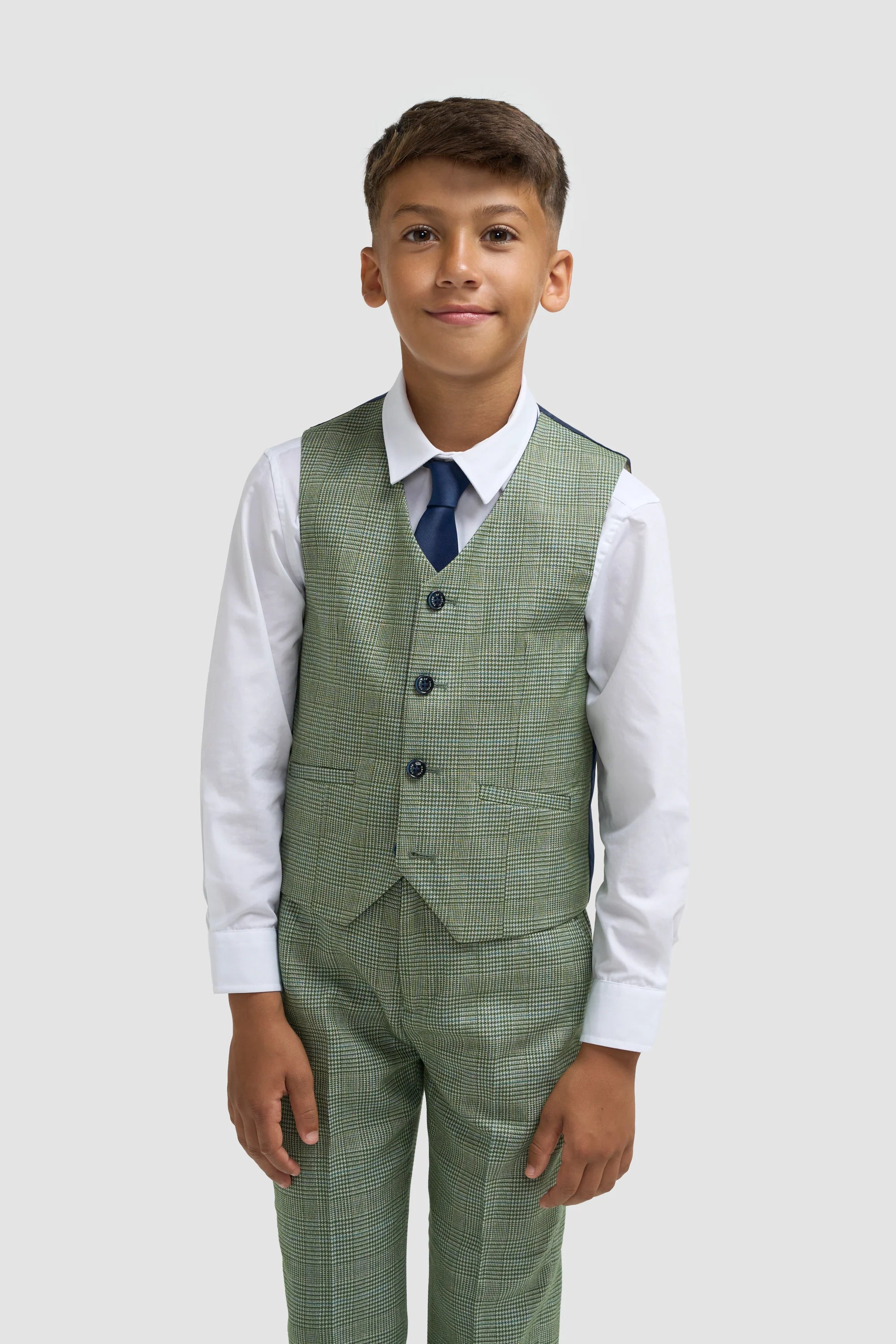 Boys Caridi Sage Three Piece Suit