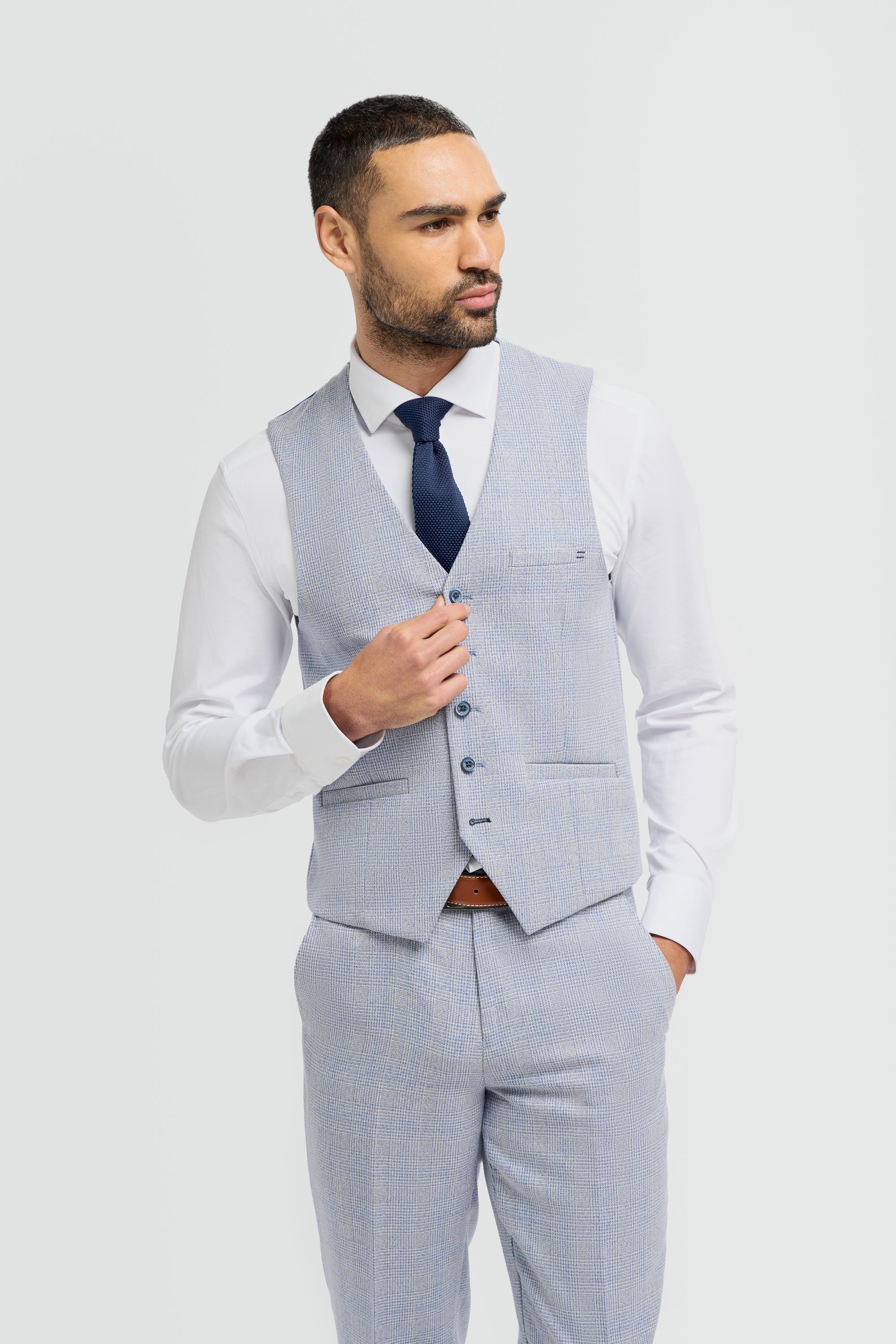 Caridi - Sky Blue Waistcoat