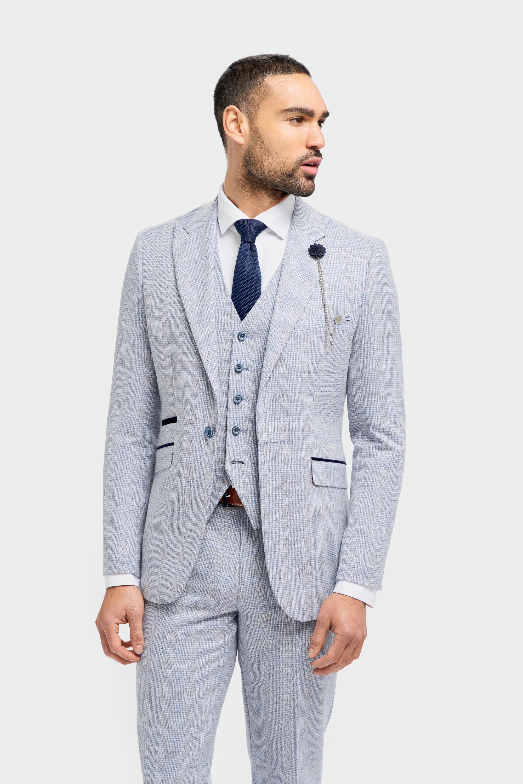 Caridi - Caridi Sky Blue Blazer