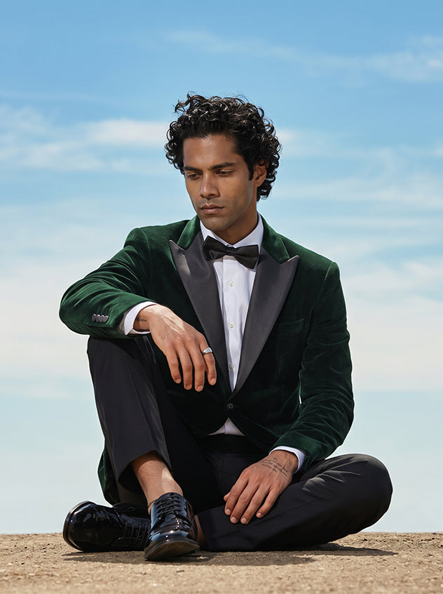 Rosa - Forest Green Slim Fit Blazer