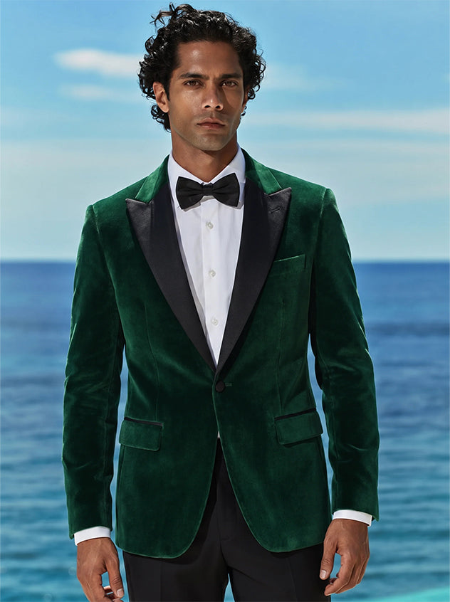 Rosa - Forest Green Slim Fit Blazer