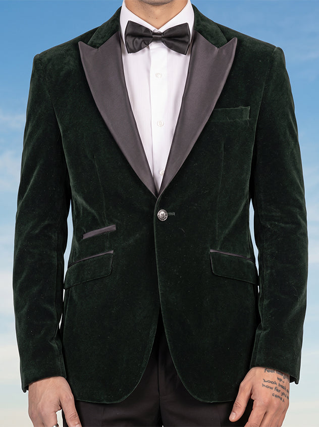 Rosa - Forest Green Slim Fit Blazer