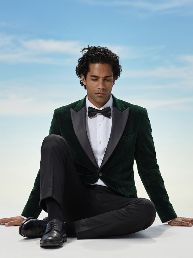 Rosa - Forest Green Slim Fit Blazer