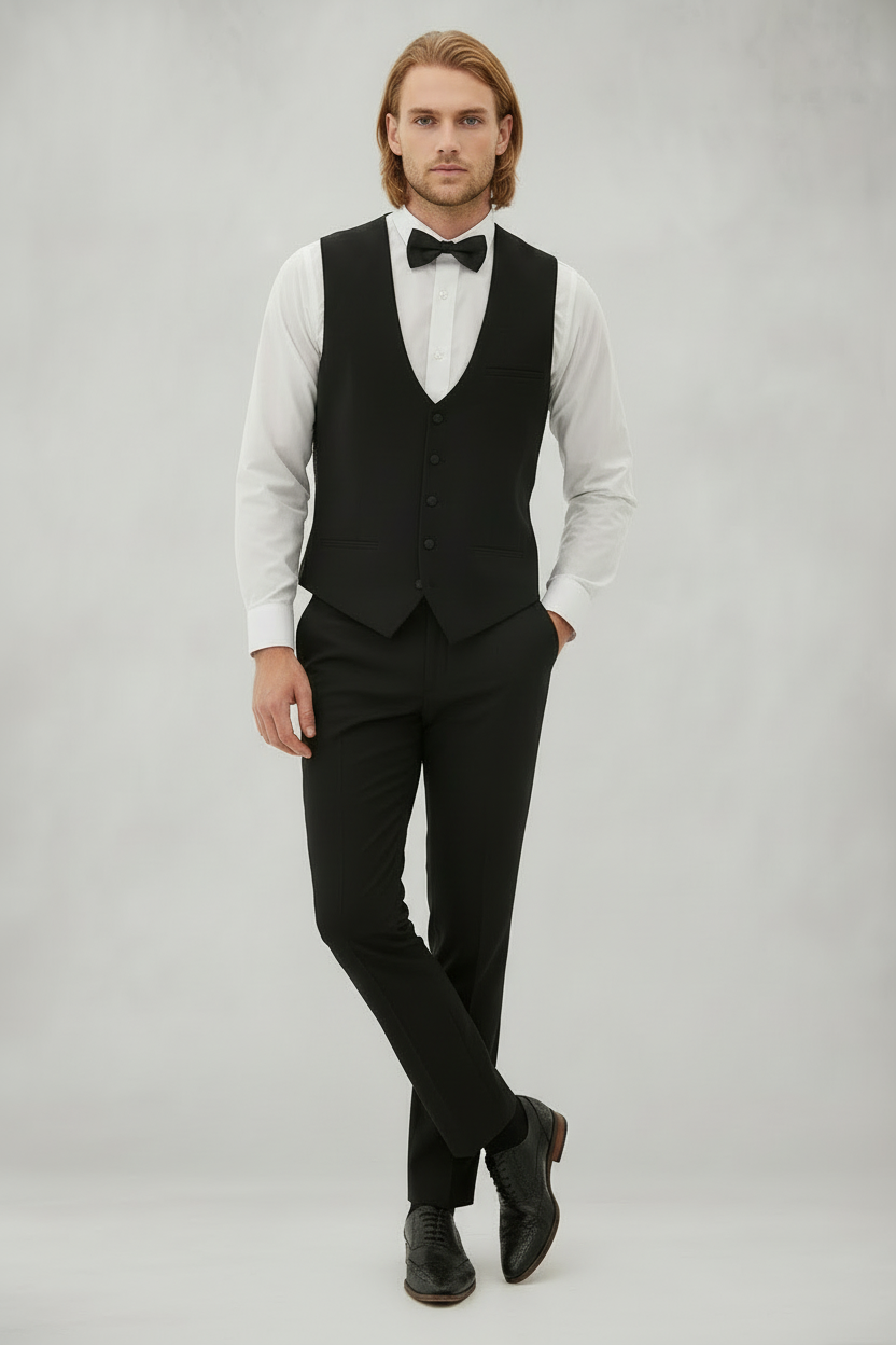Dalton - Black Diamond Waistcoat