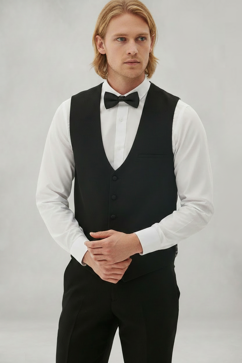 Dalton - Black Diamond Waistcoat