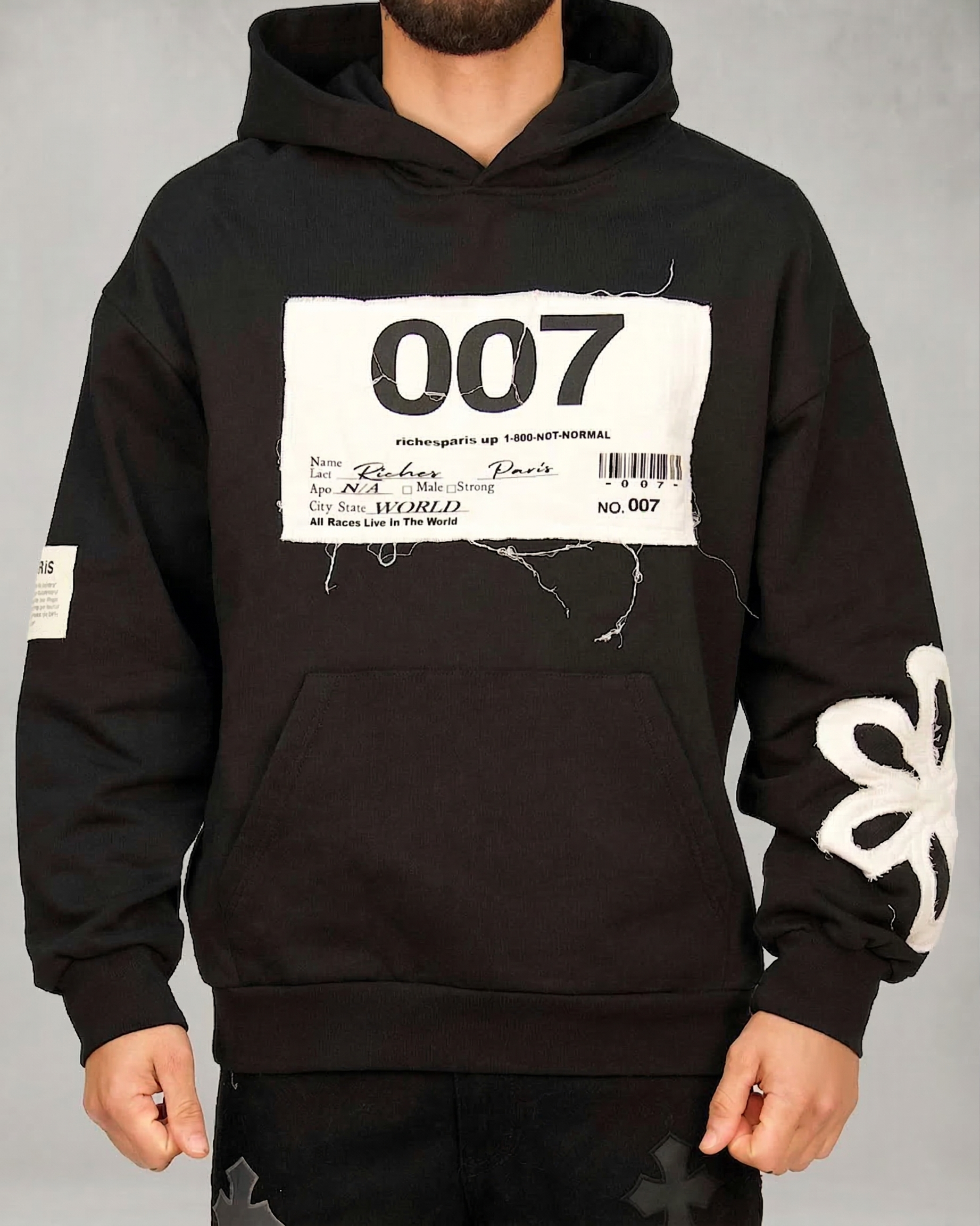 007 Patchwork Graphic Hoodie