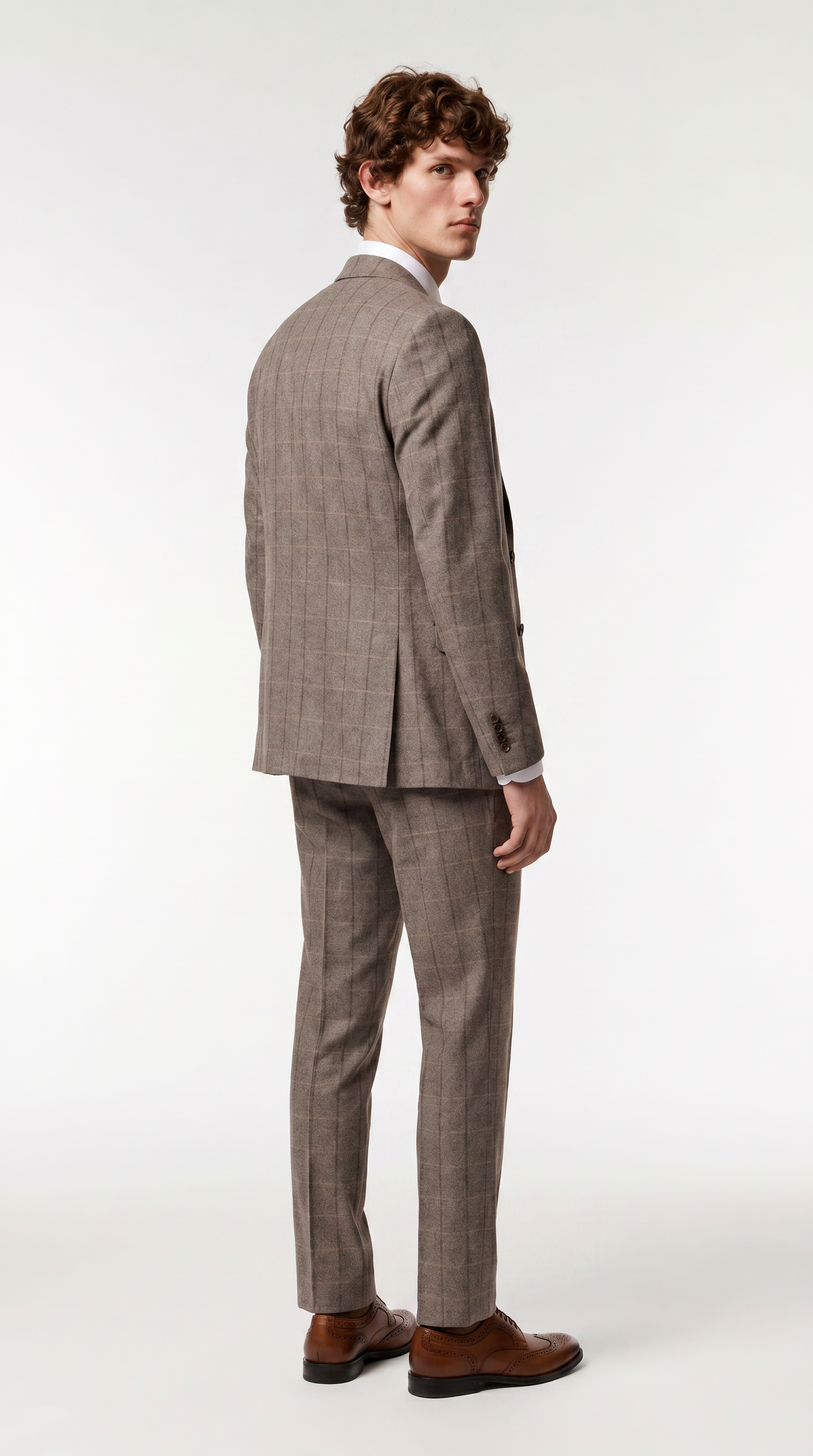 Harris Brown - Herringbone Tweed Check Two-Piece Suit