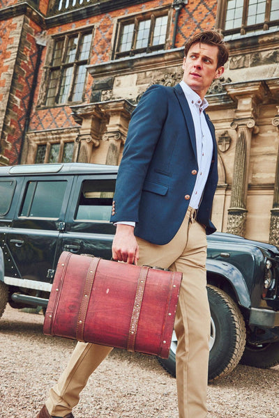 Max - Navy Blue Blazer With Contrast Buttons