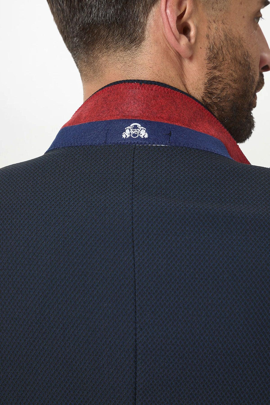 MAX - Navy Blue Blazer With Contrast Buttons