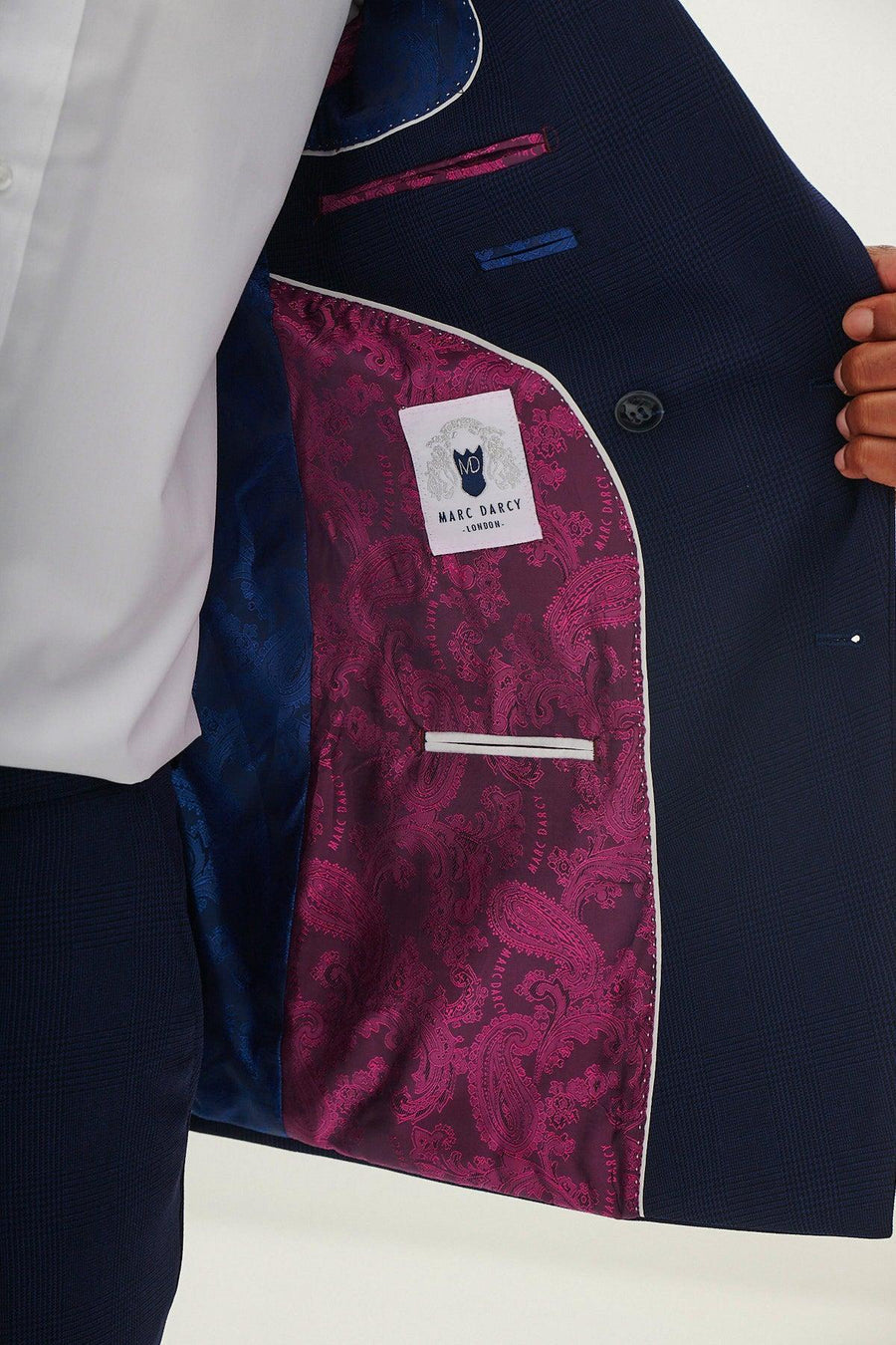 Bromley - Navy Double Breasted Two Piece Suit