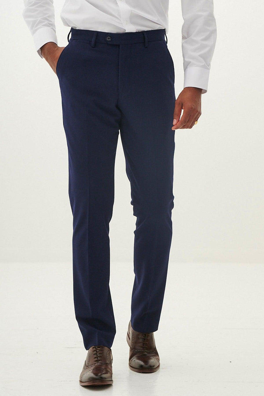 Bromley - Navy Double Breasted Two Piece Suit