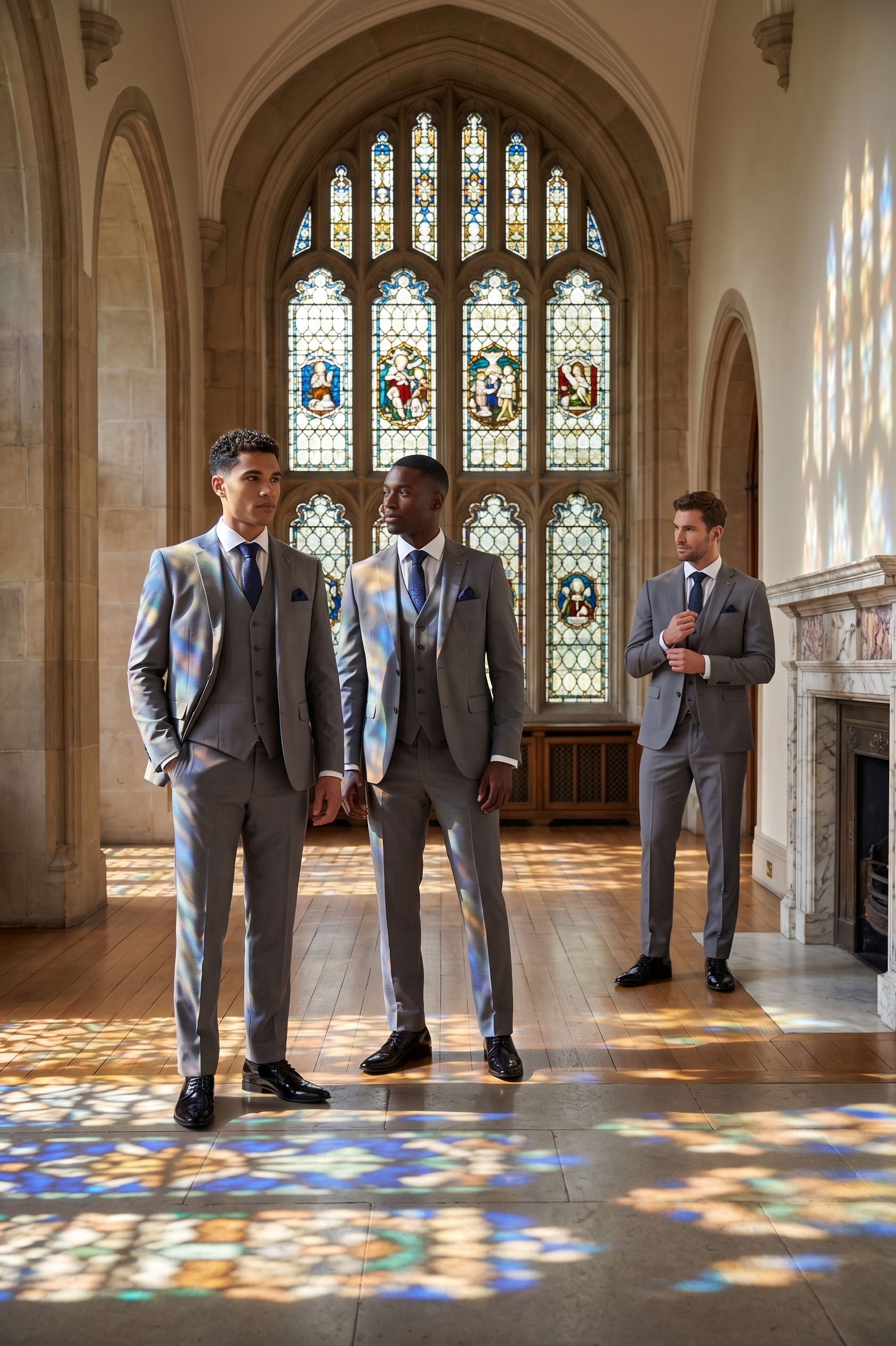 Edward - Grey Three Piece Suit