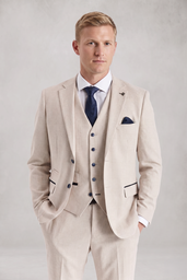 REGENT - MEN'S CREAM CHECK BLAZER