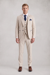 REGENT CREAM CHECK THREE PIECE SUIT