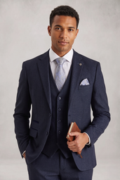 REGENT - MEN'S NAVY CHECK BLAZER