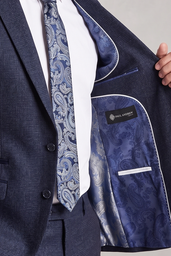 REGENT - MEN'S NAVY CHECK BLAZER