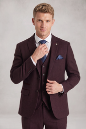 REGENT - MEN'S WINE CHECK BLAZER