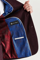 REGENT WINE CHECK THREE PIECE SUIT