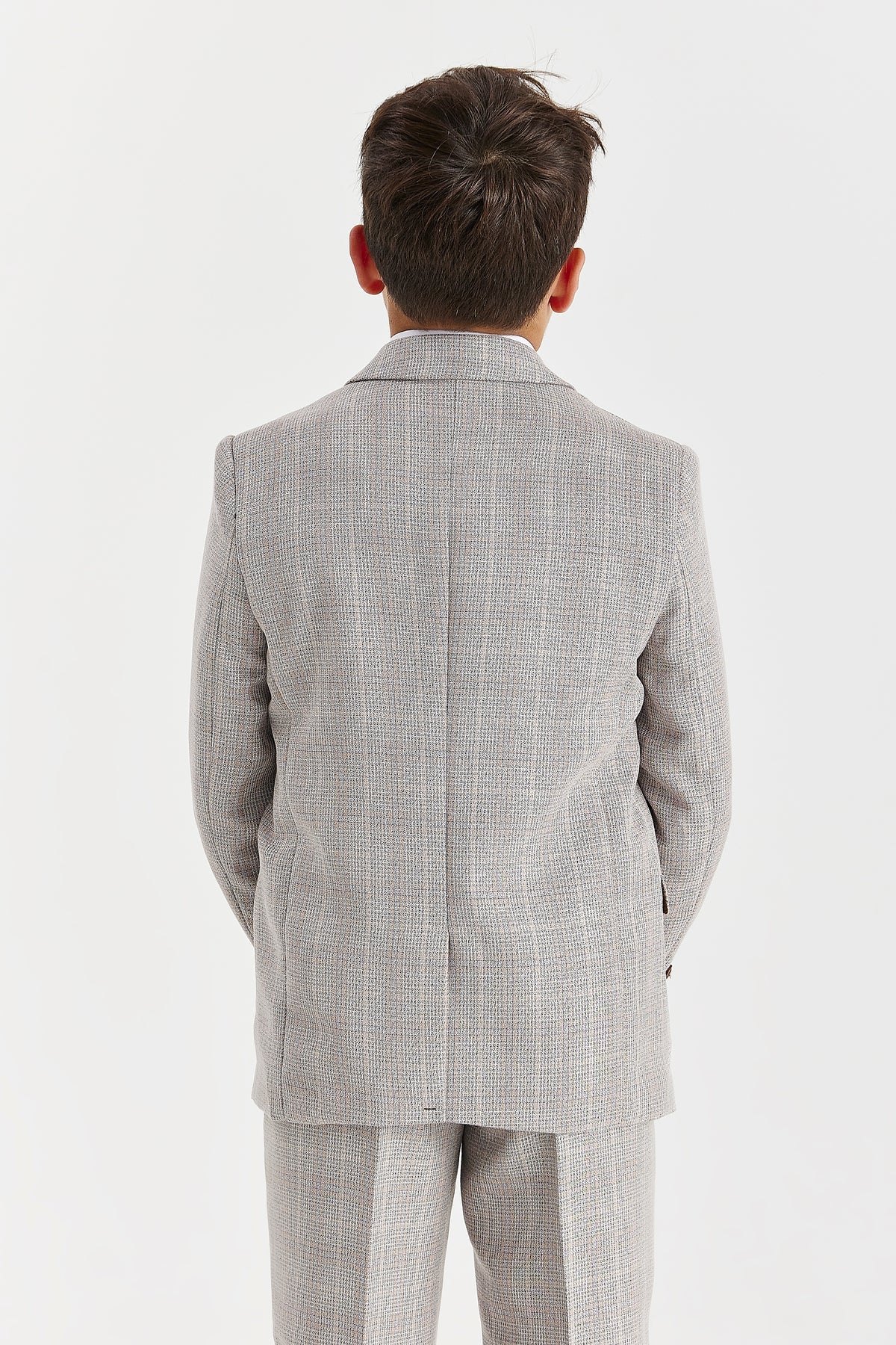 DEVICE - BOY'S LEO BEIGE THREE PIECE SUIT