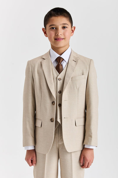 Device - Boy's Belmont Beige Three Piece Suit