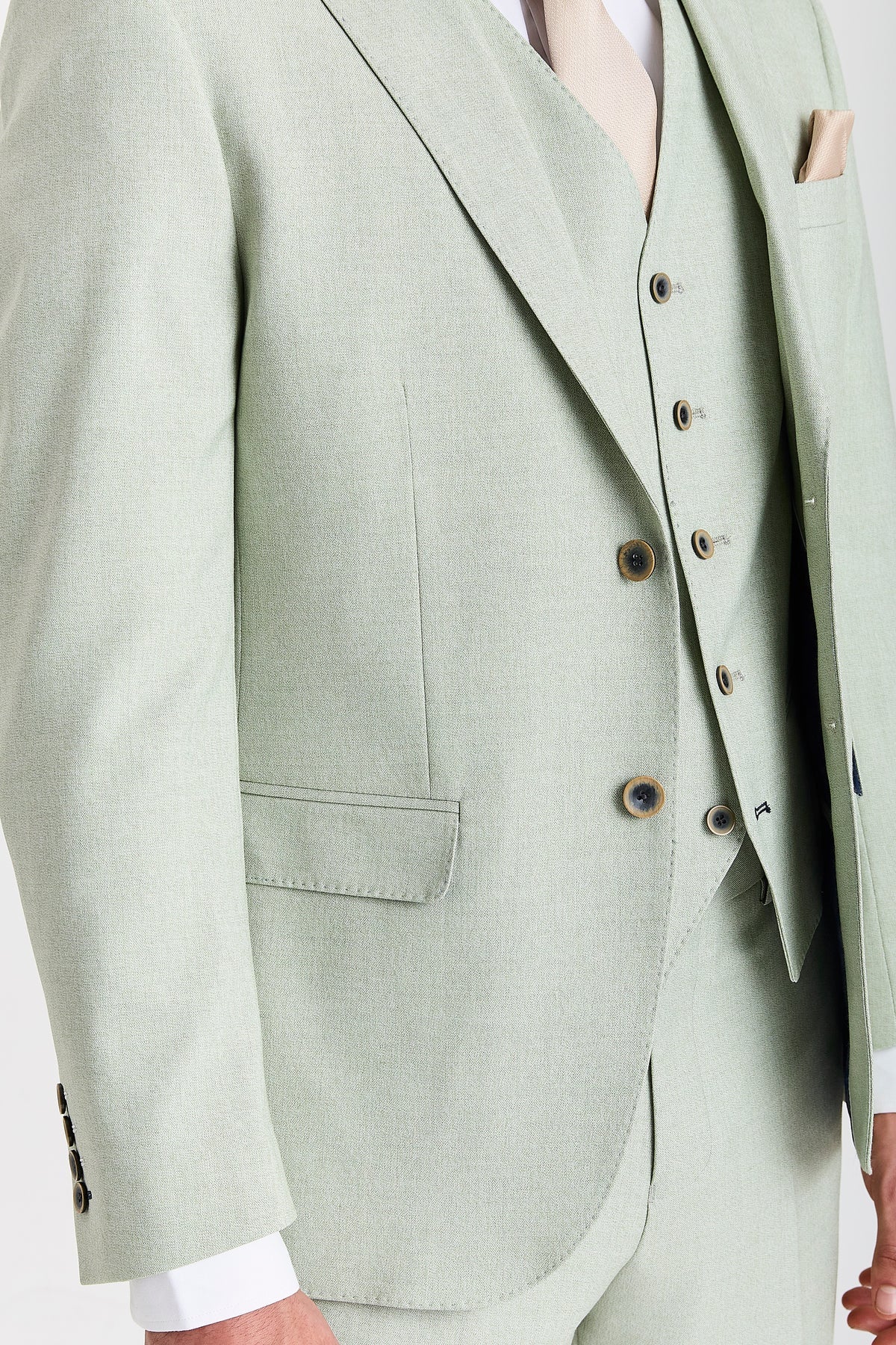 Belmont - Sage Mens Three Piece Suit