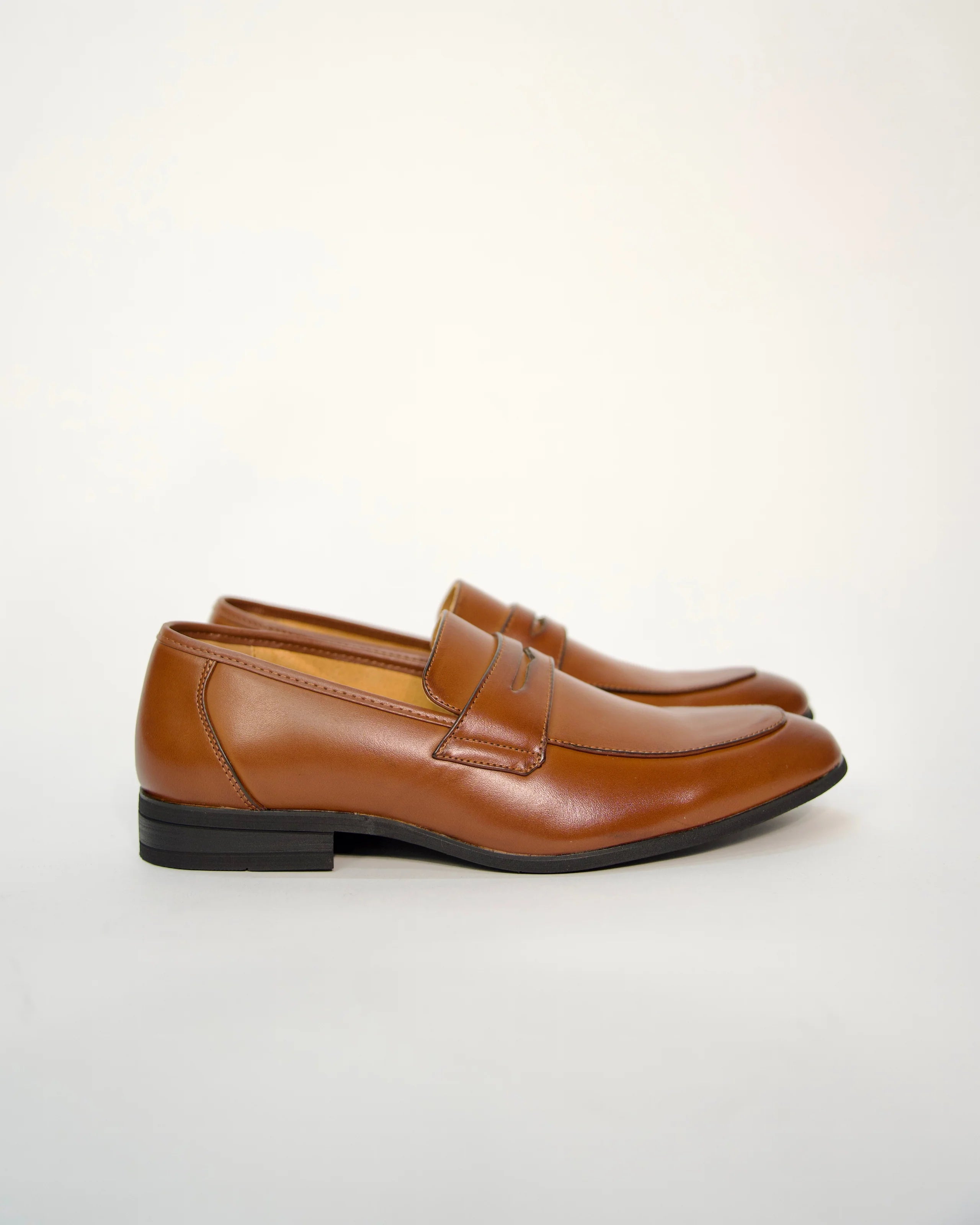 Leather Loafers with Silver Metal Bit Detail