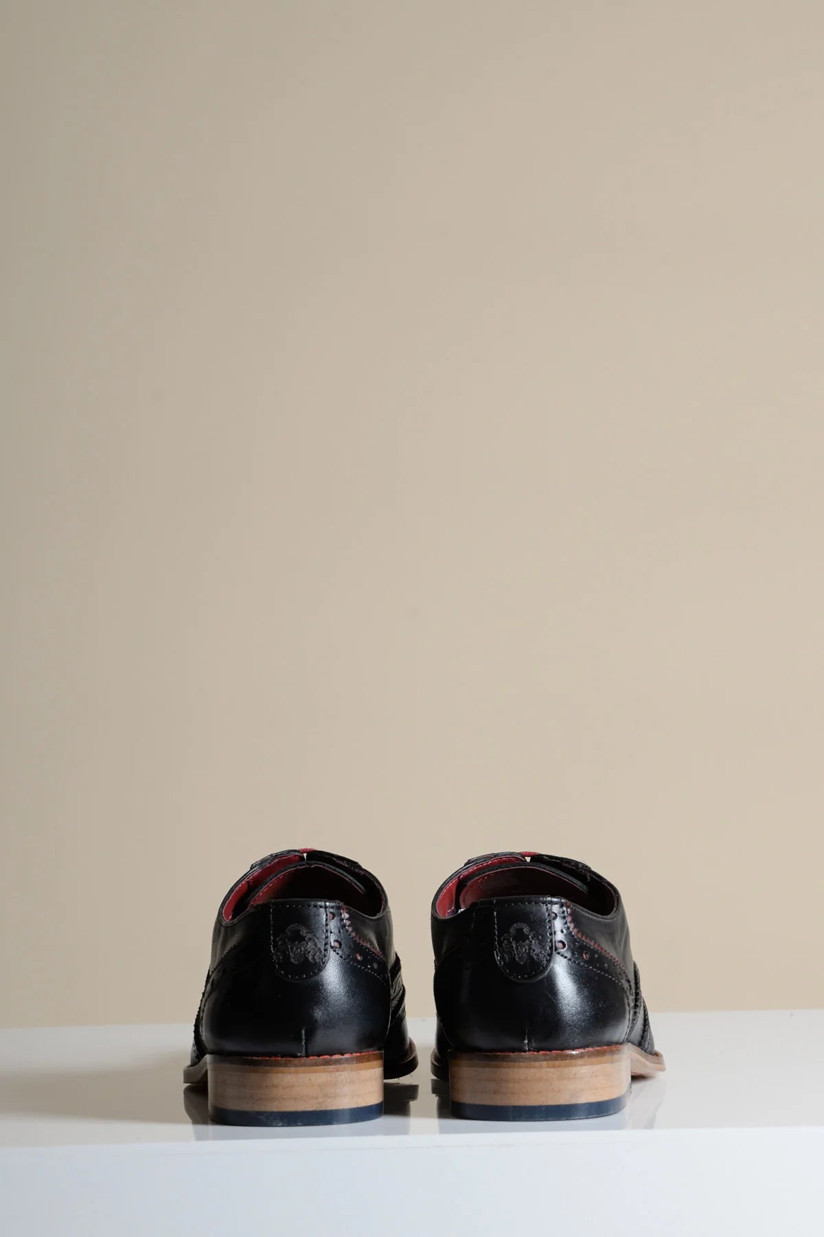Marco - Black Bordeaux Leather Wingtip Oxford Shoe