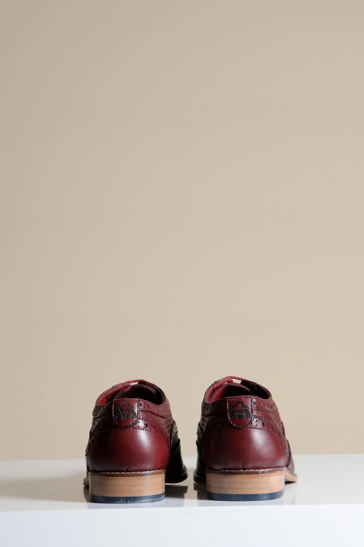 Brandon - Bordeaux Burgundy Leather Wingtip Brogue Shoe