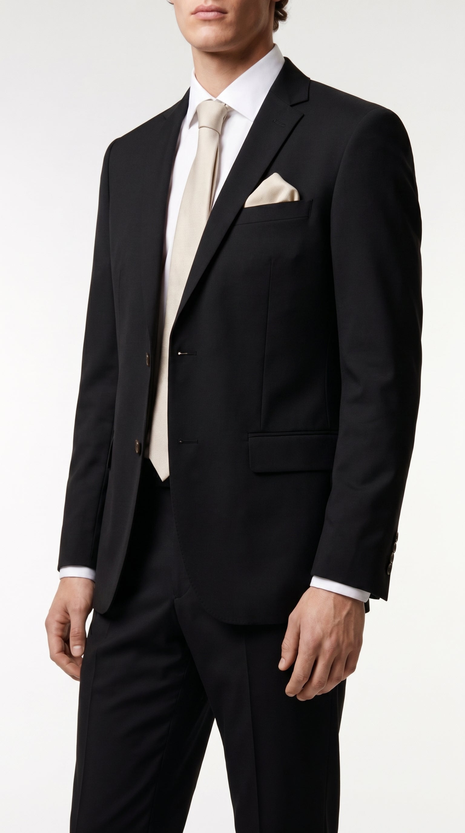 Mayfair - Black Textured Two-Piece Suit