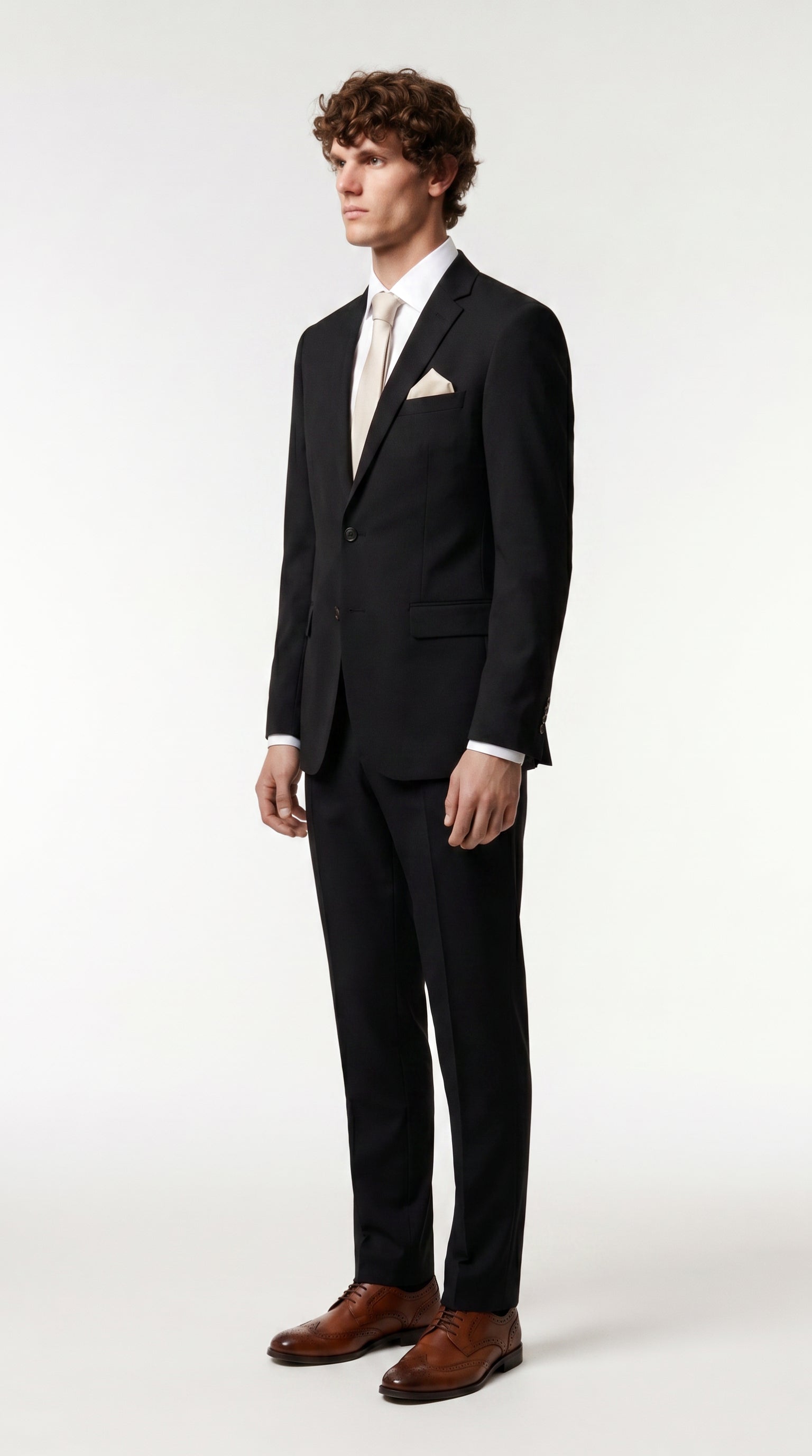 Mayfair - Black Textured Two-Piece Suit