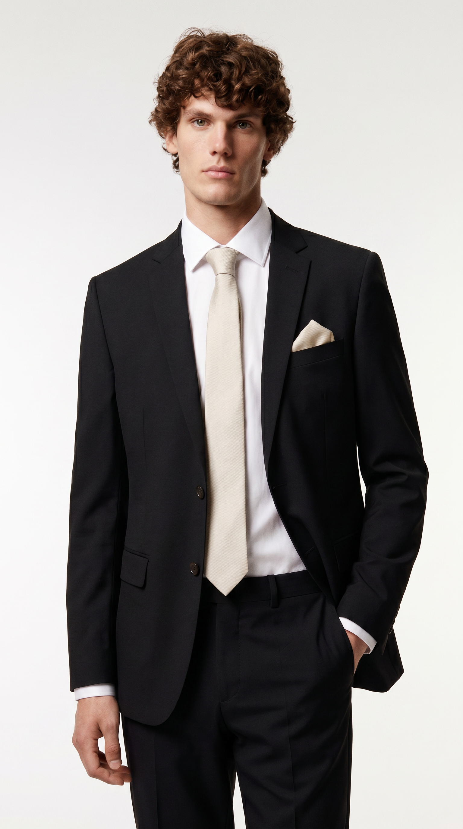 Mayfair - Black Textured Two-Piece Suit